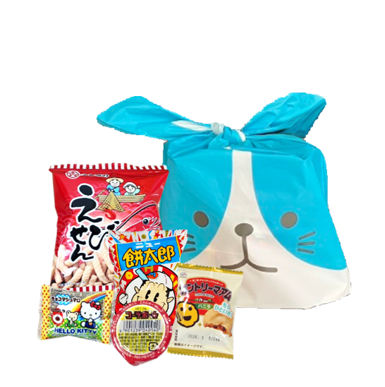 200円　ワンちゃん袋　青